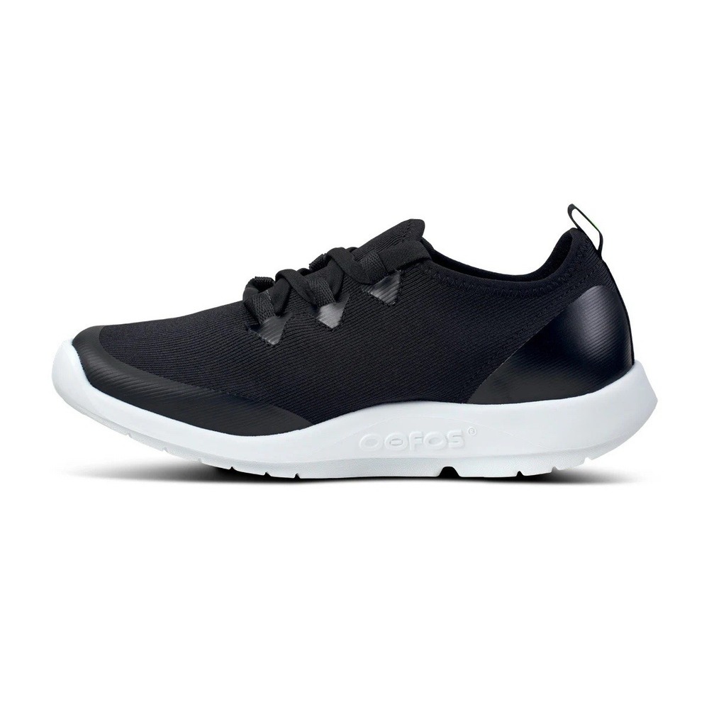 OOFOS Women's OOmg Sport LS Low Shoe - White Black Size 8 NEW - Picture 5 of 6